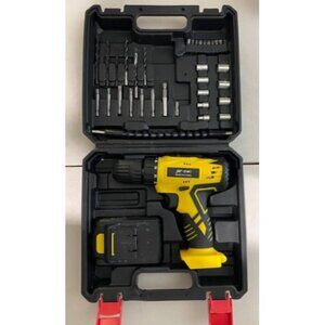 Portable Power Drill Set with 37PCS Drill Bit,21V Cordless Drill Kit w/ Battery